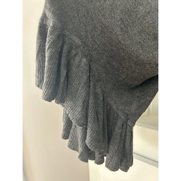 Max Studio Knit Long Roomy Sweater Wrap Large Pin Closure Flutter Sleeves Small - Picture 6 of 16